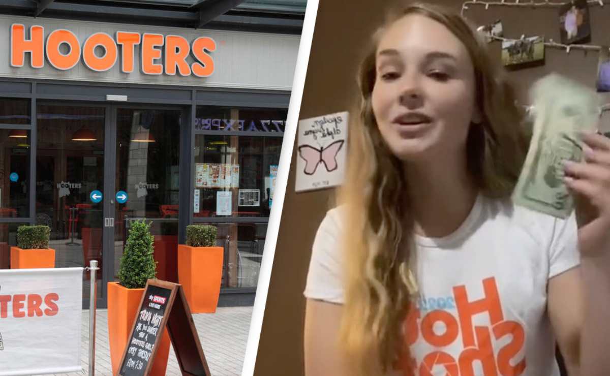Viral: mesera de Hooters revela en TikTok cuánto gana en propinas. Captura de pantalla