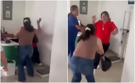 ¡Otro escándalo en el IMSS! Derechohabiente y trabajadora se agarran a golpes en la Clínica 47 de SLP