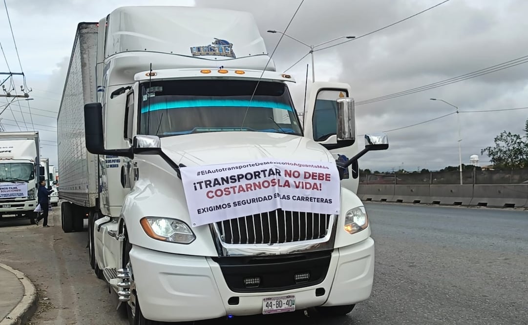 Transportistas en San Luis Potosí. Foto: Jazmín Ramírez