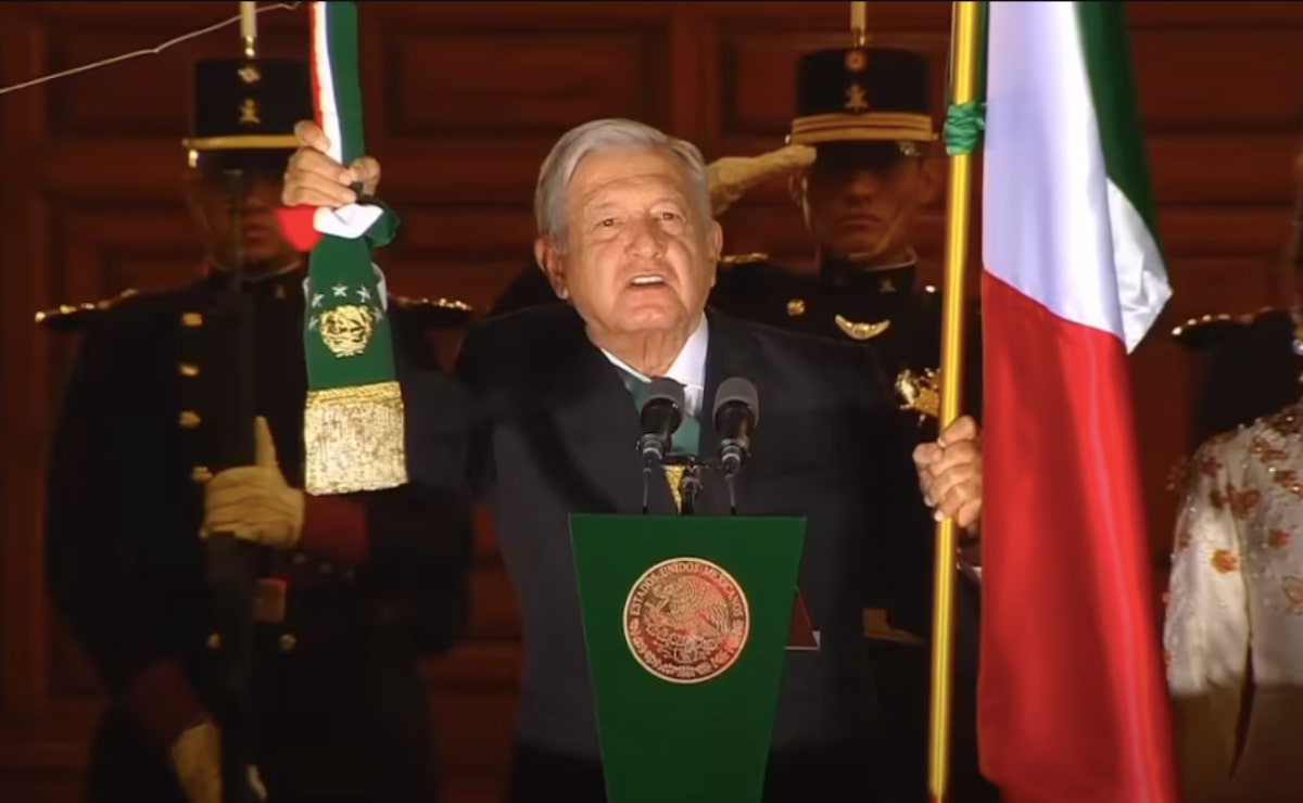Así ha celebrado AMLO la Independencia de México. Foto: Captura de pantalla
