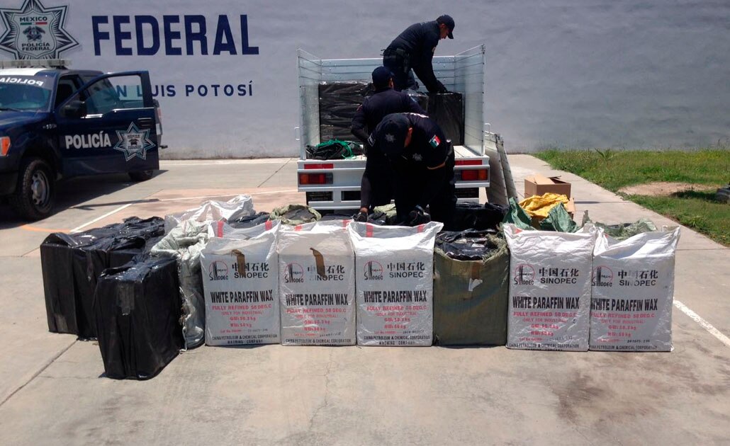 Policía Federal asegura 395 mil cigarrillos en SLP