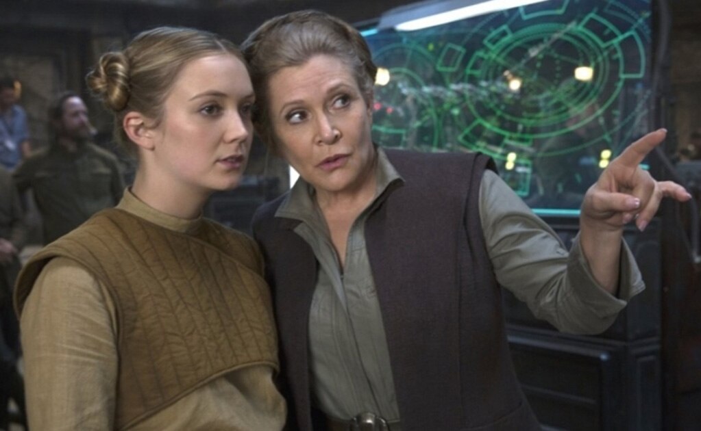 Foto: Carrie Fisher y su hija, Billie Lourd, en Star Wars - LUCASFILM