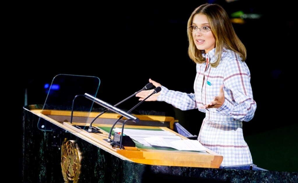 Millie Bobby Brown habla en la ONU contra el bullying y desata burlas