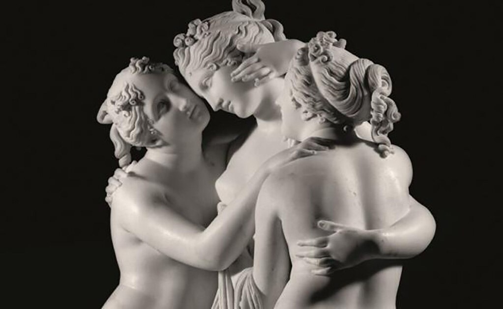"Las tres Gracias" (1812-1816), de Antonio Canova, en El Museo Hermitage de Ámsterdam. Foto: Museo Hermitage