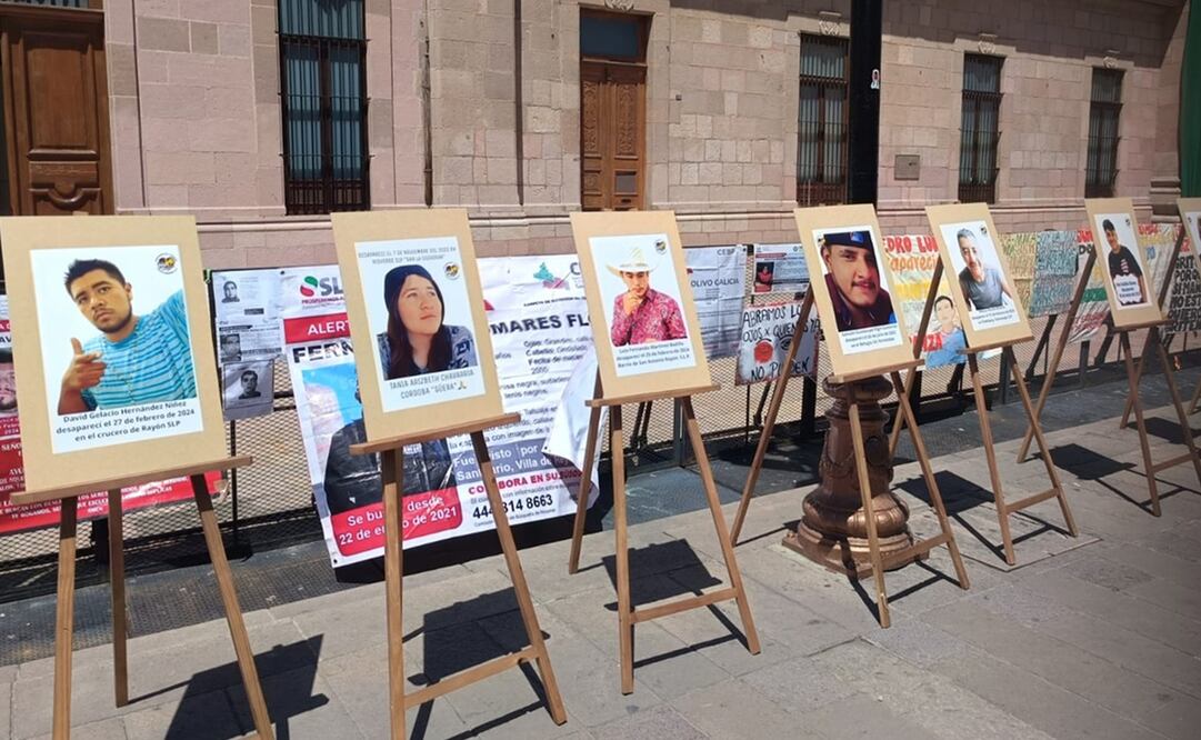 Protesta de colectivos de búsqueda de desaparecidos en SLP. Fotos: Jazmín Ramírez