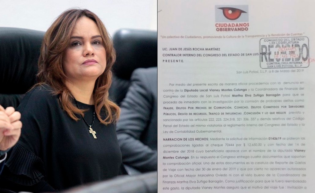 Ciudadanos Observando formaliza denuncia contra legisladora