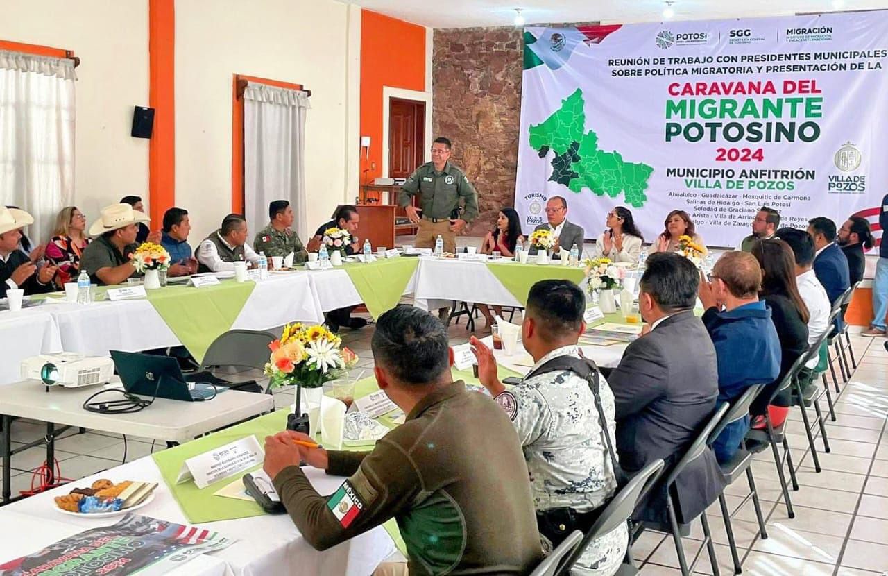 Alistan operativos para escoltar llegada de paisanos desde EU a SLP