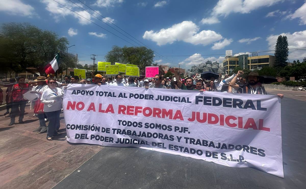 Convocan a caravana nocturna contra la reforma judicial de AMLO en SLP