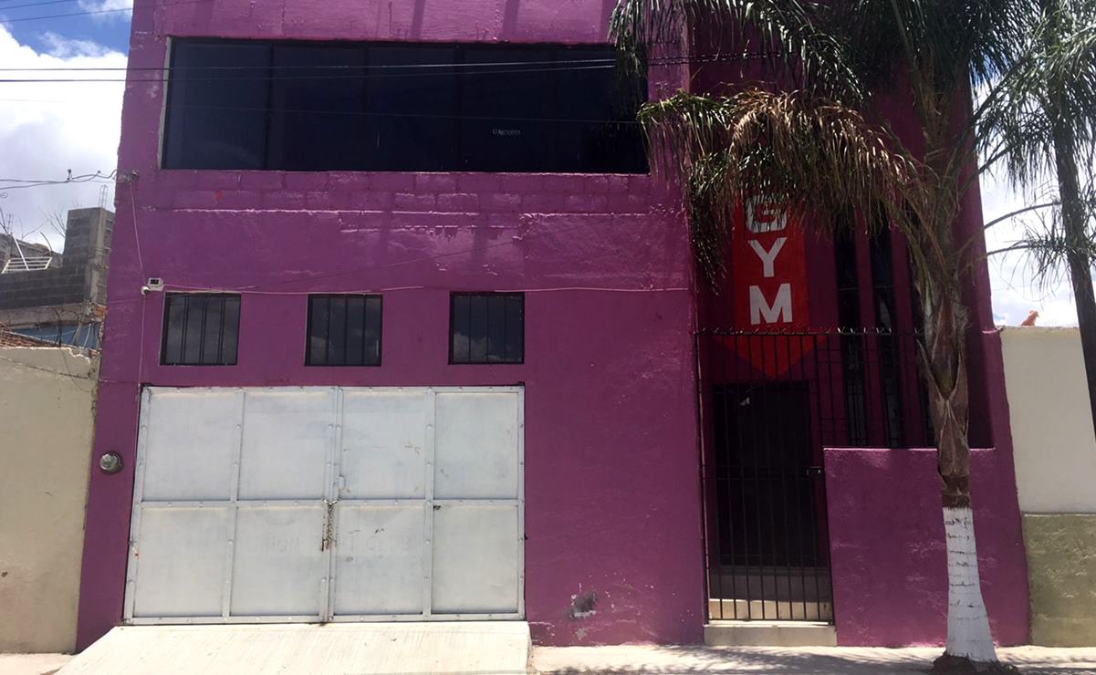 Así luce el gimnasio donde daba clases “El Tiburón”, agresor de joven en Subway. Foto: El Universal San Luis Potosí