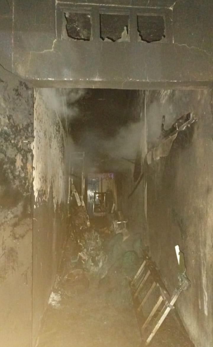 El incendio se originó por un corto circuito