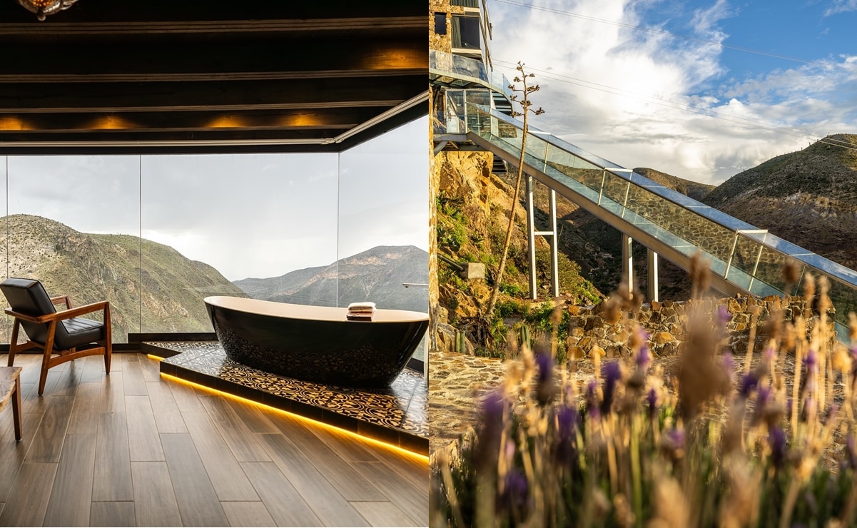 ¿Cuánto cuesta dormir en el hotel con una resbaladilla de cristal a más de 500 metros de altura en Real de Catorce?