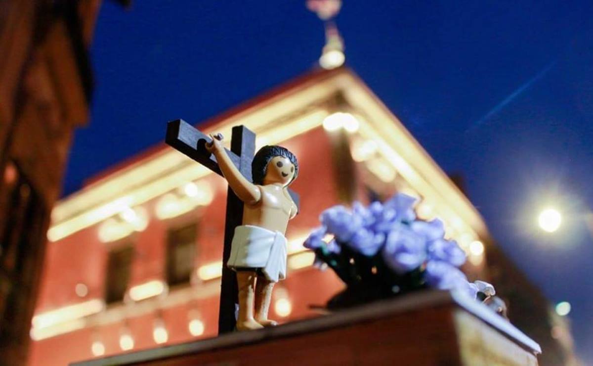 Con juguetes, inauguran la Procesión del Silencio para niños en SLP 