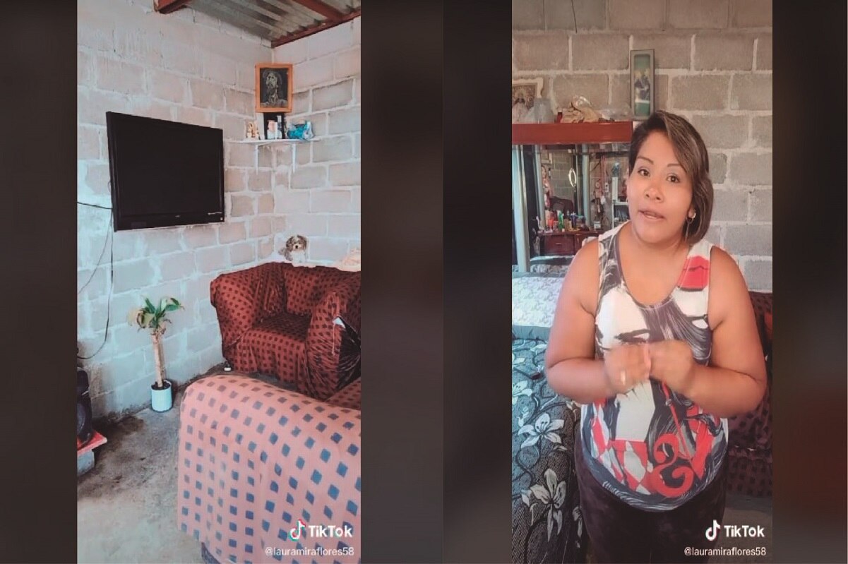 Mexicana muestra su casa de lámina en TikTok y se hace viral