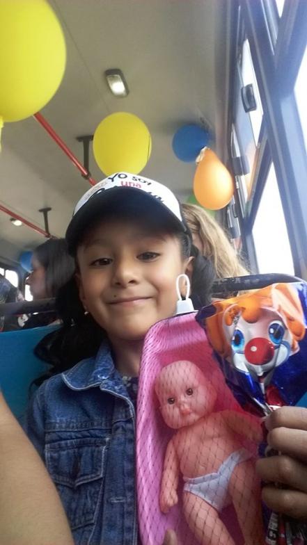 Choferes de transporte urbano celebran el Día del Niño
