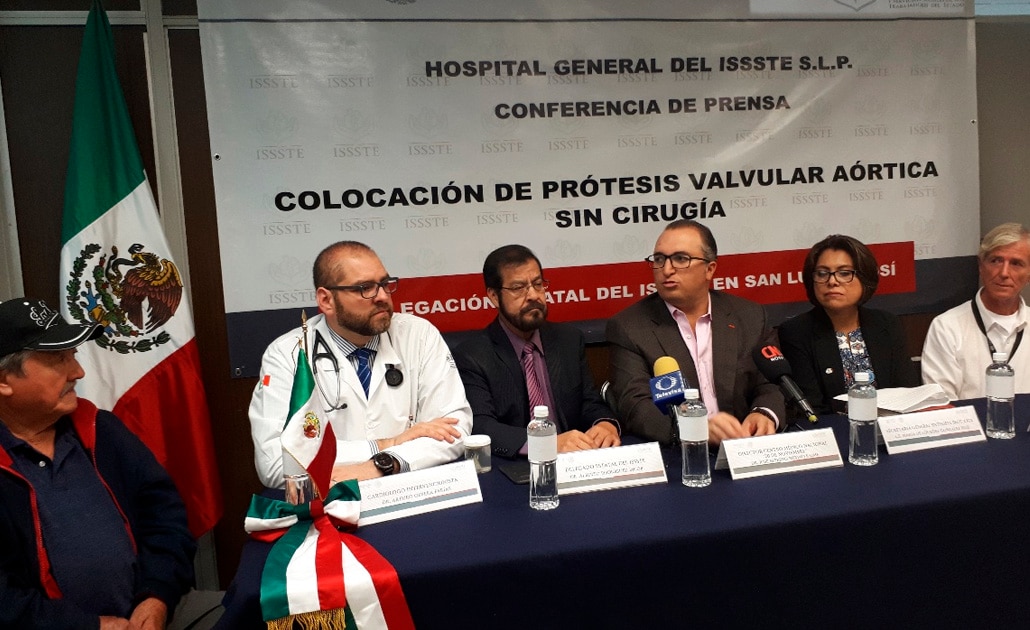 Realizan en ISSSTE primera prótesis valvular aórtica sin cirugía
