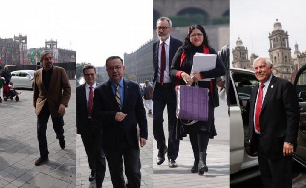 Juan Ramón de la Fuente, Germán Martínez, Alejandra Frausto y Víctor Villalobos. FOTOS: Ivan Stephens | EL UNIVERSAL