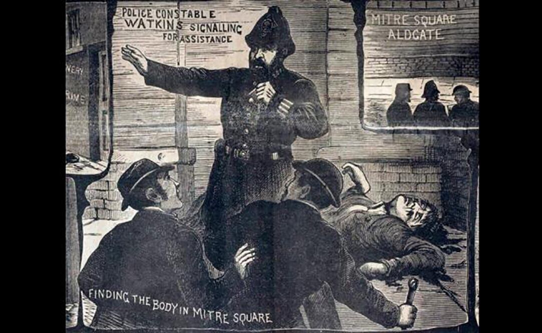 Recorte de prensa de la época sobre el caso de "Jack the Ripper" (Jack el destripador). Foto: EFE