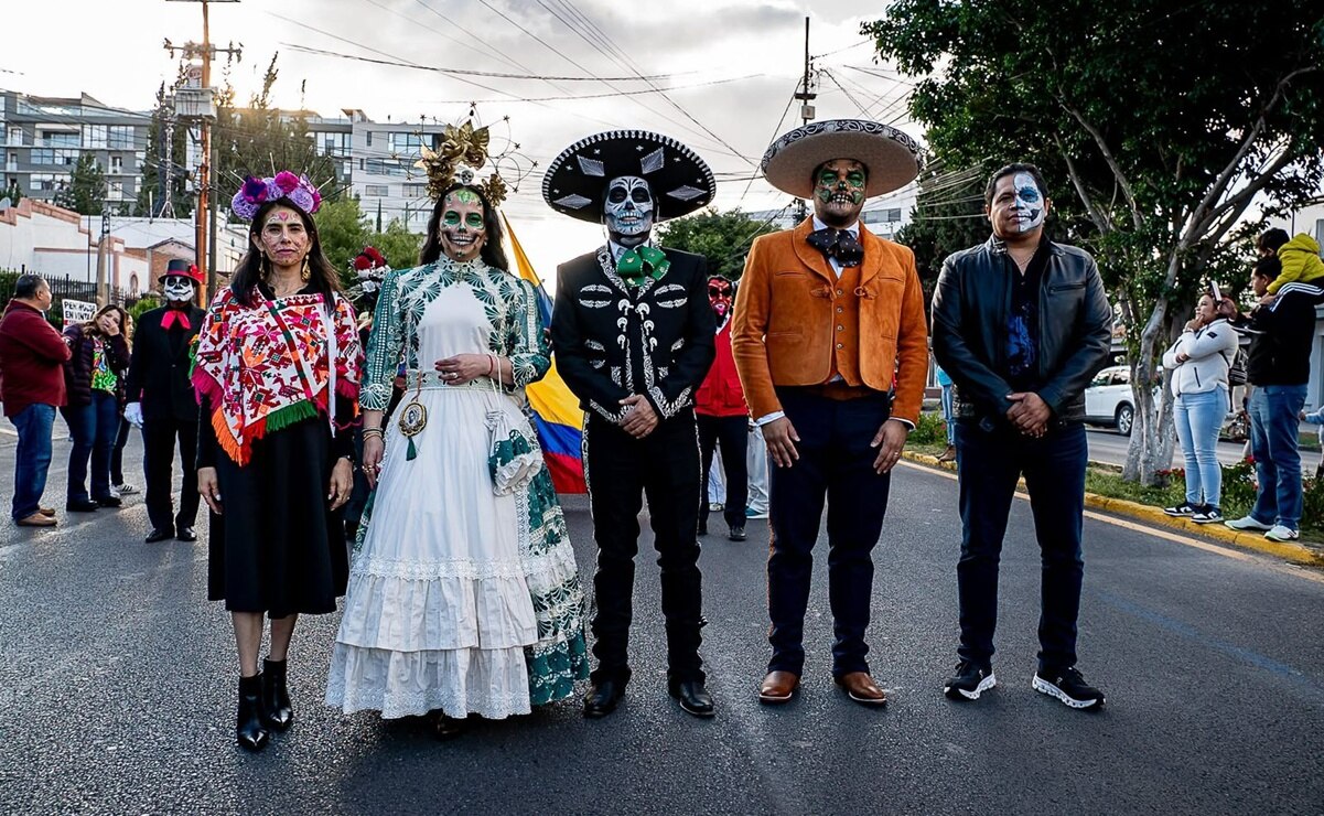 Festival de Día de Muertos en Villa de Pozos. Foto: Especial