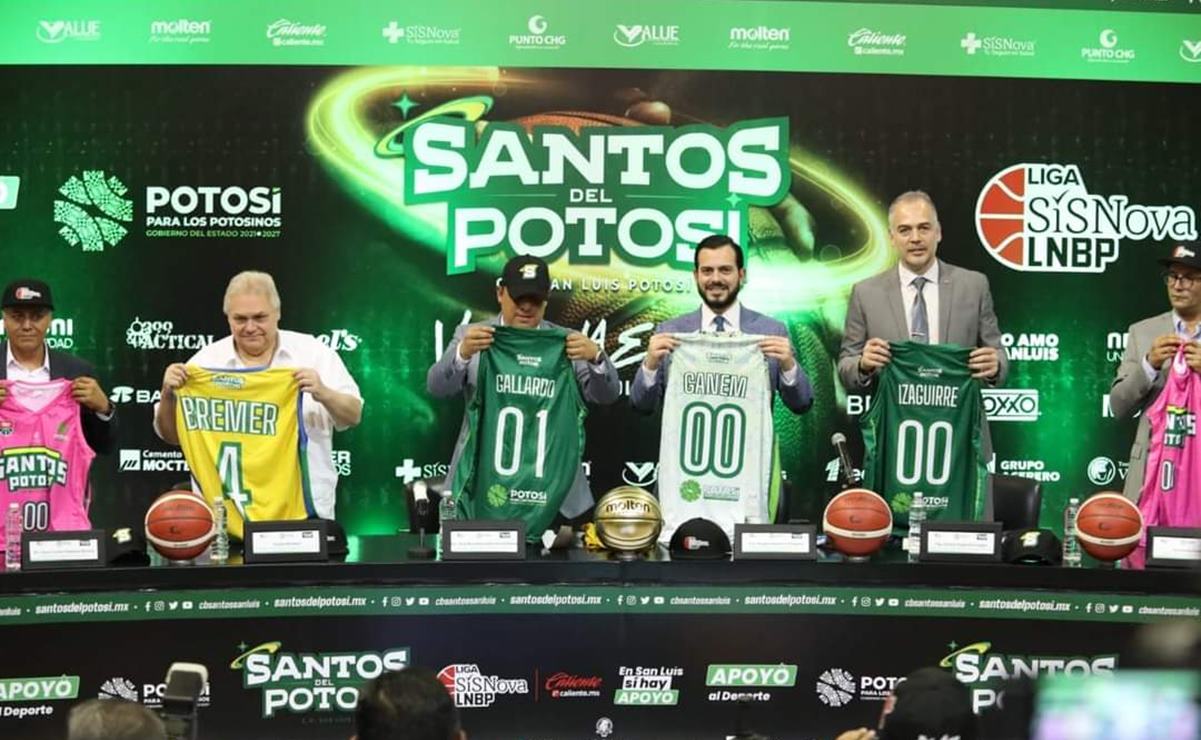 Con Carlos Bremer como padrino, anuncian el regreso del basquetbol profesional a SLP. Fotos: Especiales