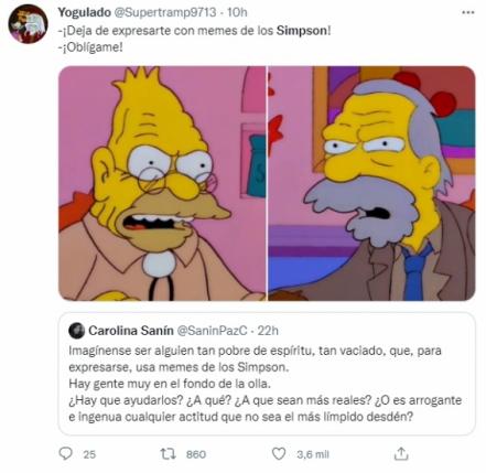 Aquellos que usan memes de “Los Simpson” son de “espíritu pobre”, afirma escritora