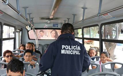 Policía Municipal refuerza operativos en camiones urbanos