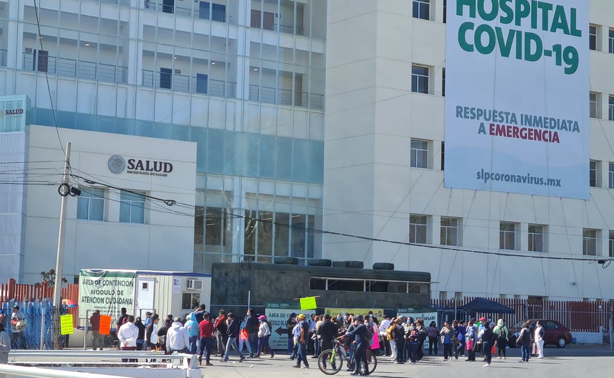 Personal médico de Hospital Central amenaza con protestas en SLP
