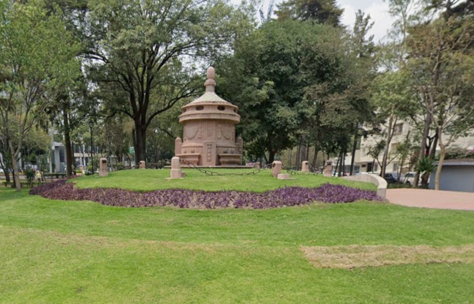 Réplica de "la caja de agua" de SLP en CDMX. Foto: captura Google Maps.