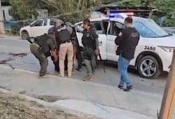 Balean a elementos de la Guardia Civil Estatal en Tamazunchale; se reportan dos heridos