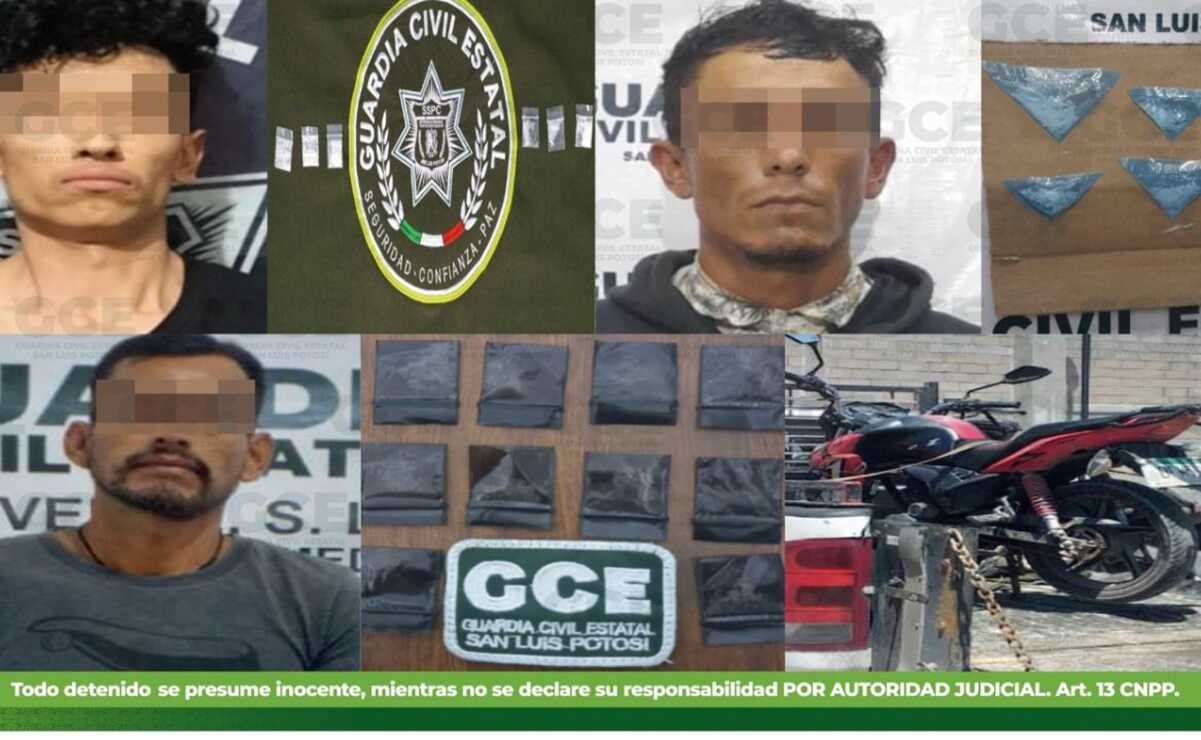 Aseguran en SLP 100 dosis de narcóticos en las últimas 24 horas: SSPC