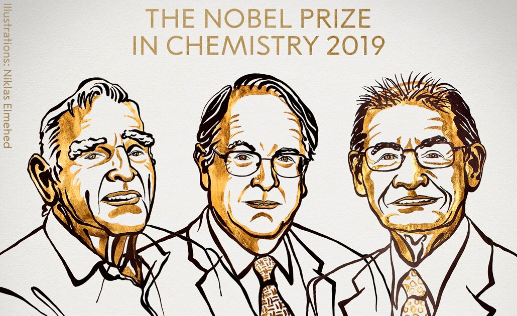 Ganan Nobel de Química Goodenough, Whittingham y Yoshino por desarrollo de baterías de iones de litio