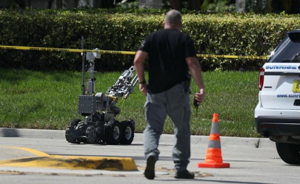 La interceptación de estos paquetes ocurre en plena campaña para las legislativas de mitad de mandato del 6 de noviembre. FOTO: AFP