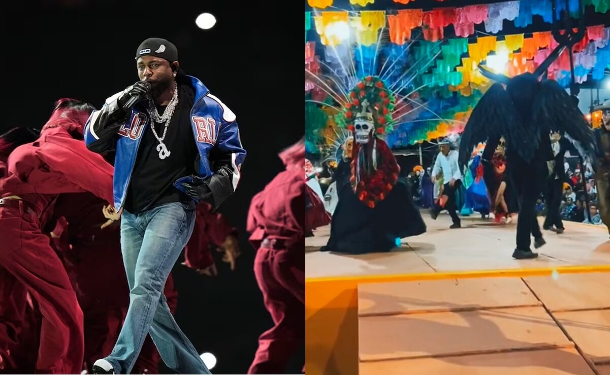 Kendrick Lamar copió la danza del Xantolo. Foto: AP y Captura de pantalla de TikTok, karlacha.h