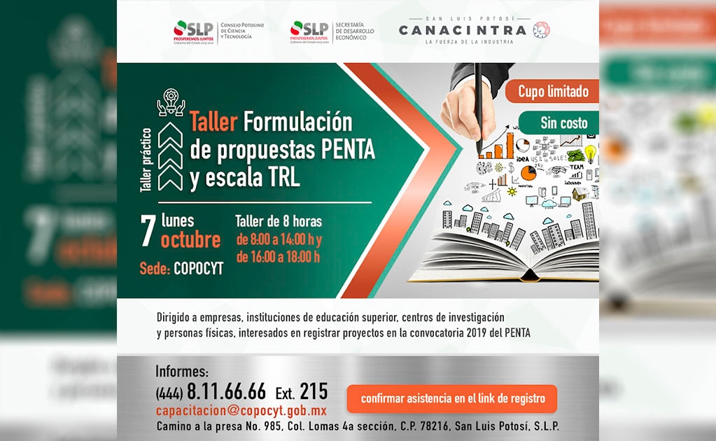 Invita Copocyt al taller de formulación de propuestas PENTA