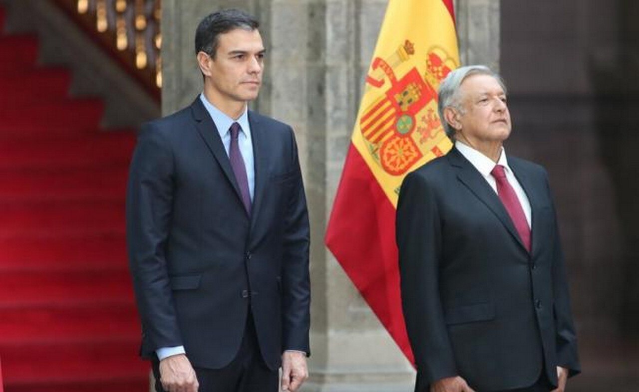 El presidente Andrés Manuel López Obrador recibió al mandatario español Pedro Sánchez. Foto: Lucía Godínez/EL UNIVERSAL