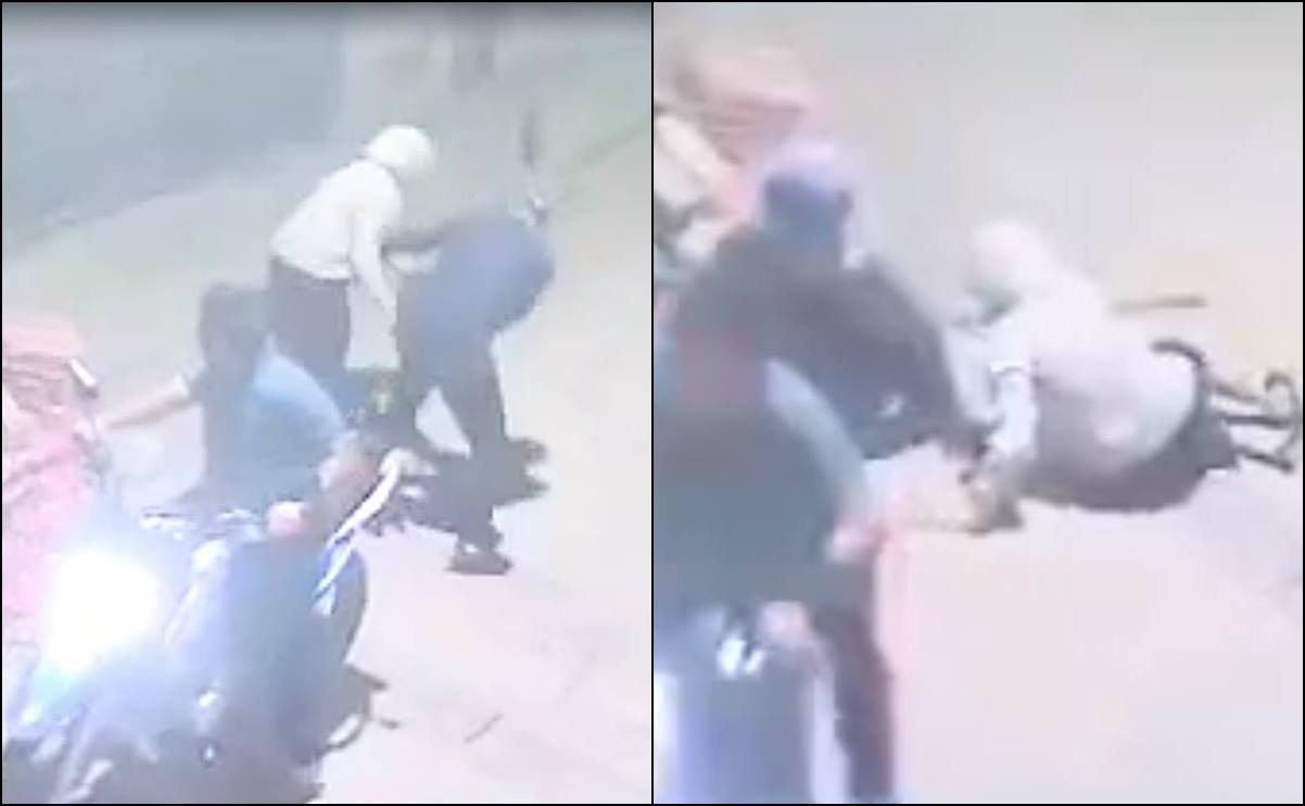 VIDEO. Captan violento asalto a señora de la tercera edad en Barrio de San Miguelito, SLP