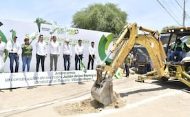 Avanza cambio de infraestructura vial en Villa de Reyes, SLP, con concreto hidráulico; llega a nueva colonia