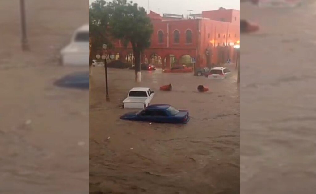 Trombas no dan tregua en Matehuala, vuelven a causar caos