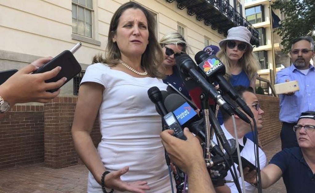  De la negociación EU-Canadá no habrá cualquier acuerdo: Chrystia Freeland