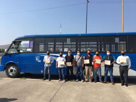 Biciescuela, el taller que concientiza a conductores de transporte público en SLP