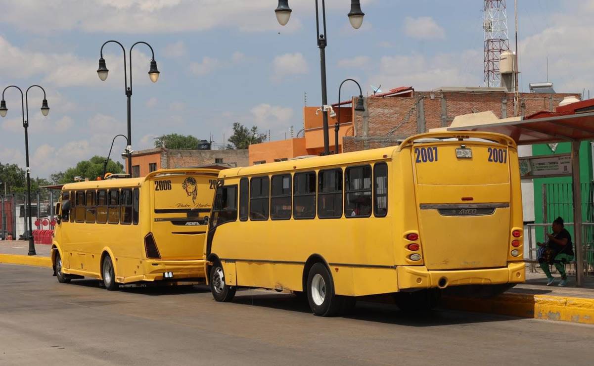 Concesionarios de transporte público en SLP expusieron los motivos por los cuales aumentaría la tarifa del pasaje. Foto: Jazmín Ramírez EL UNIVERSAL