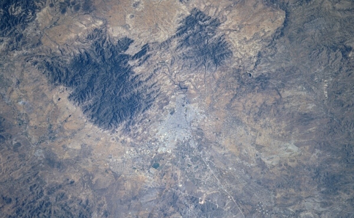 Esta es la FOTO de San Luis Potosí tomada desde el espacio por la NASA 