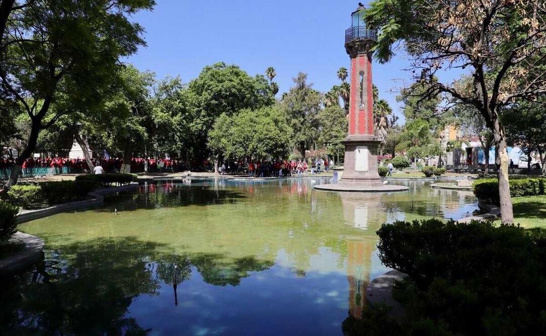 Deterioro de la alameda Juan Sarabia, en la capital de SLP