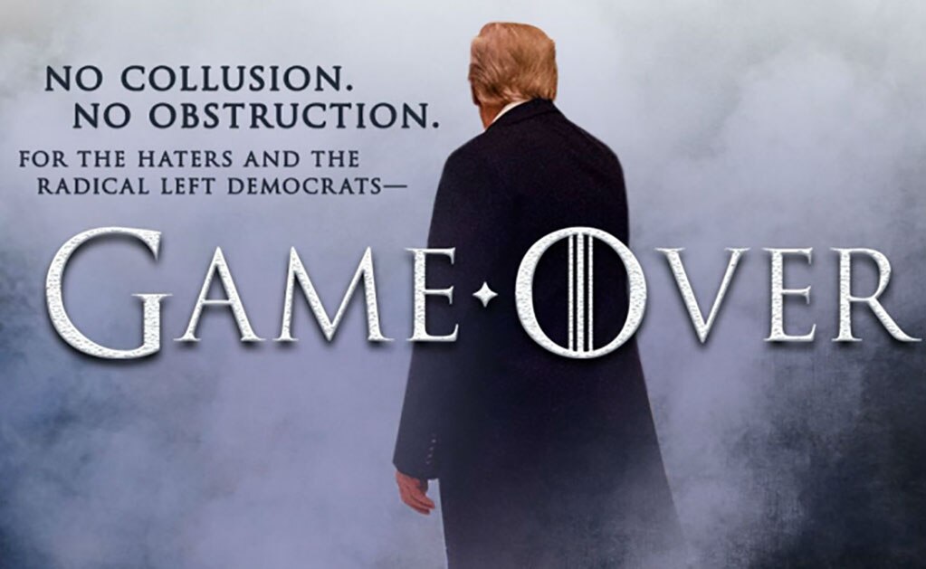 Donald Trump recurre a "Game of Thrones" para pavonearse por informe de trama rusa