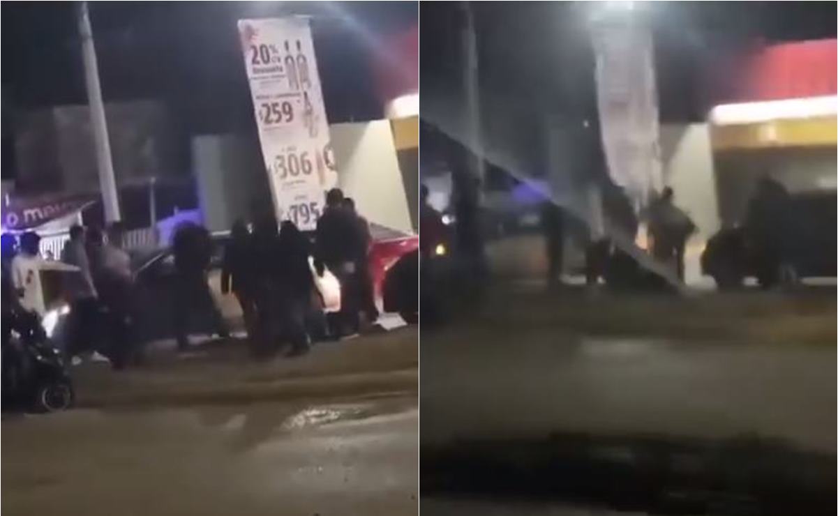VIDEO. Dan golpiza a presuntos asaltantes de tienda en la colonia Los Silos, en SLP