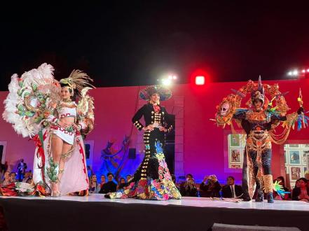 FOTOS. Bellezas de Mexicana Universal se lucen en trajes típicos desde SLP