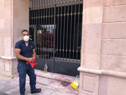 Limpian exigencias de seguridad de muros de la Fiscalía y Poder Legislativo 