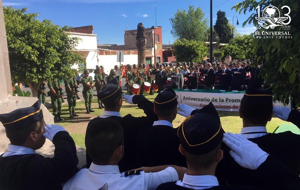 Conmemoran 102 aniversario de la Promulgación de la Constitución Mexicana