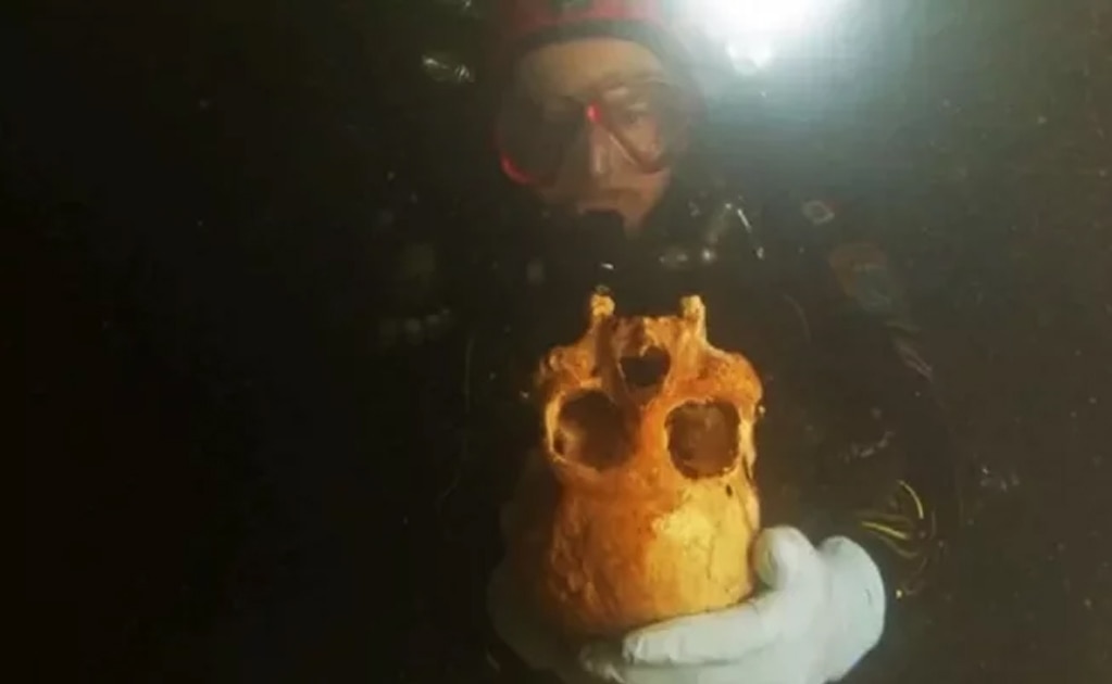 Descubren el esqueleto de una mujer de hace 9 mil años, en Tulum