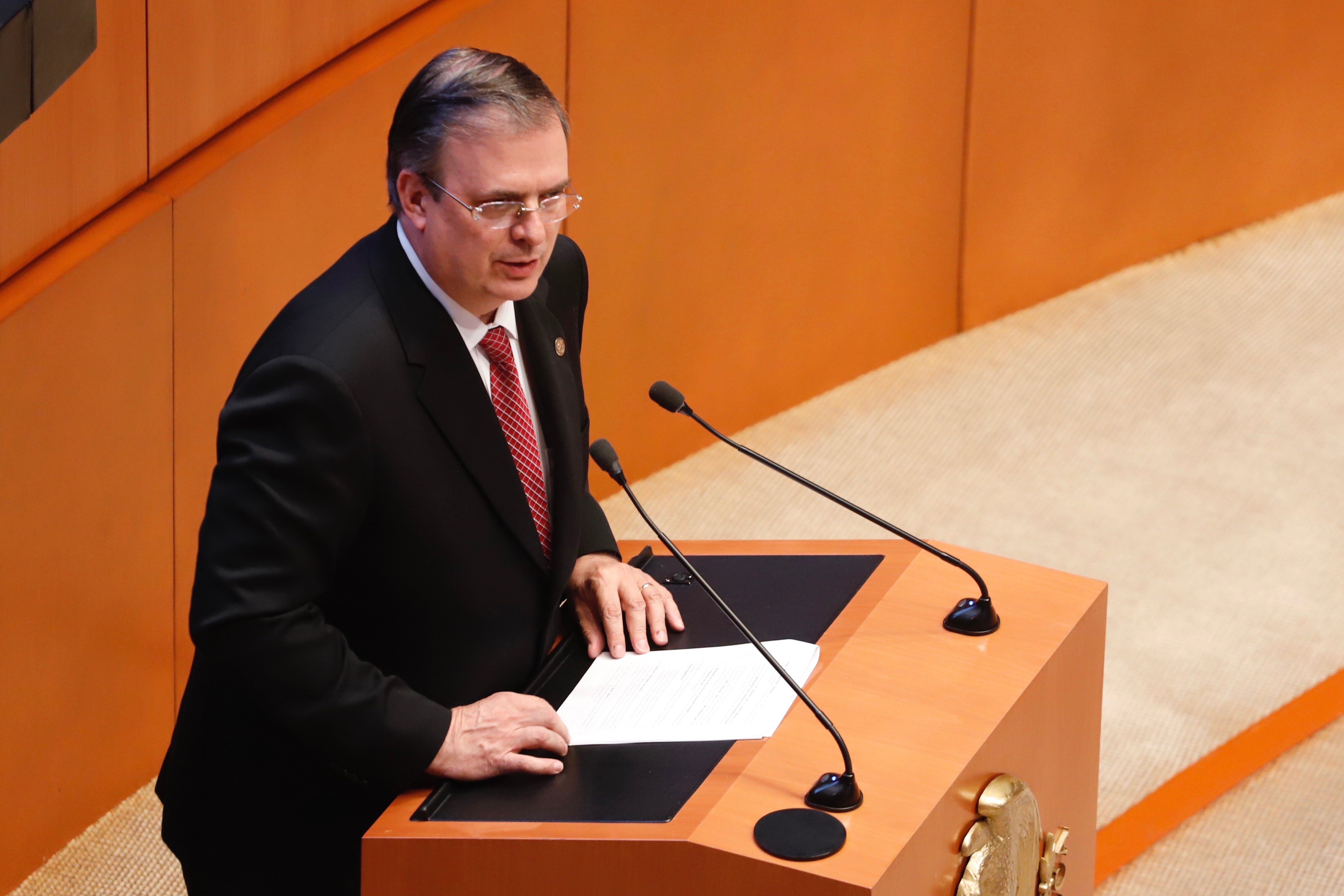 No soy vicepresidente de México, dice Marcelo Ebrard en el Senado