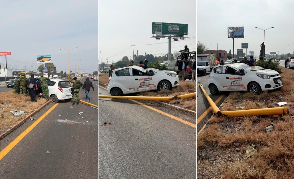 Choque en carretera Matehuala, un lesionado